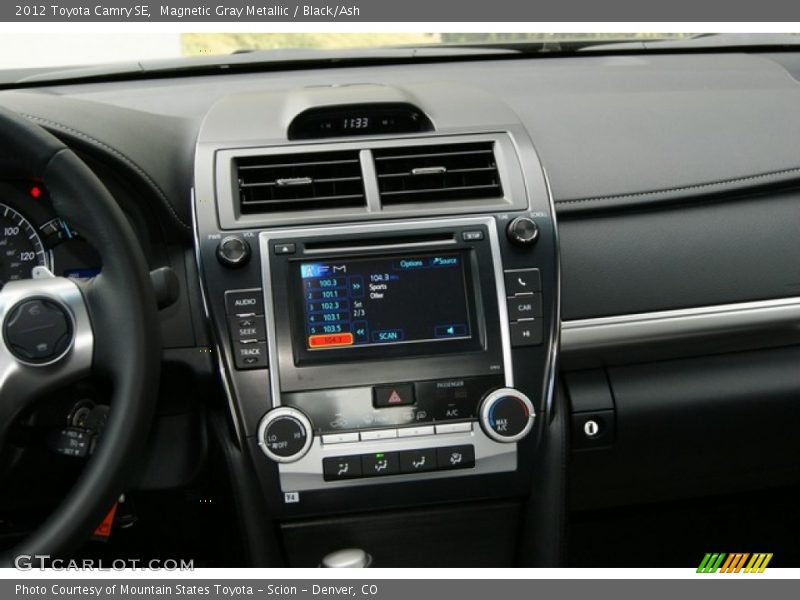 Magnetic Gray Metallic / Black/Ash 2012 Toyota Camry SE