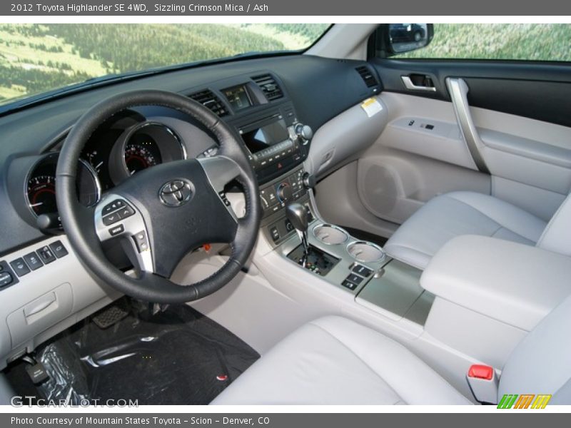 Sizzling Crimson Mica / Ash 2012 Toyota Highlander SE 4WD