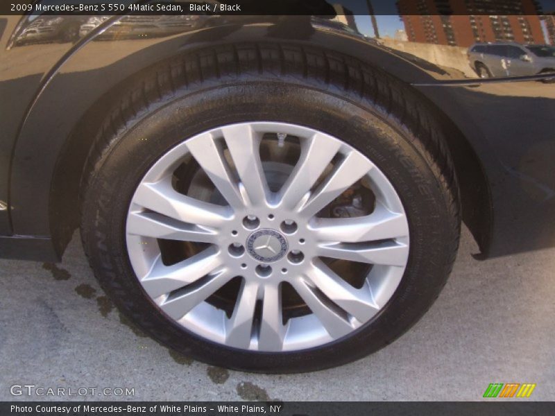 Black / Black 2009 Mercedes-Benz S 550 4Matic Sedan