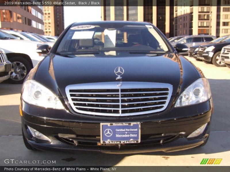 Black / Black 2009 Mercedes-Benz S 550 4Matic Sedan