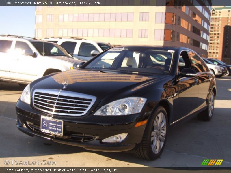 Black / Black 2009 Mercedes-Benz S 550 4Matic Sedan
