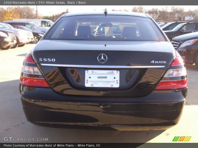 Black / Black 2009 Mercedes-Benz S 550 4Matic Sedan