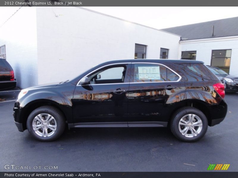Black / Jet Black 2012 Chevrolet Equinox LS