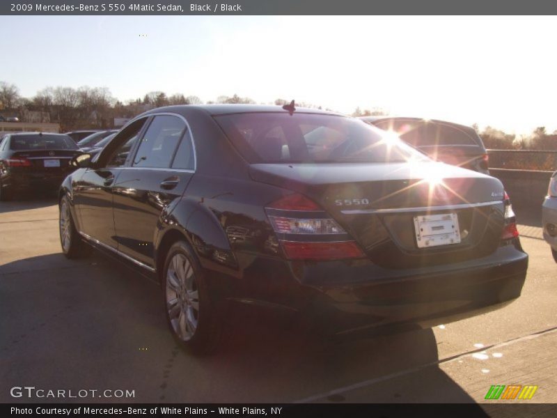 Black / Black 2009 Mercedes-Benz S 550 4Matic Sedan