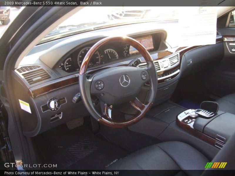 Black / Black 2009 Mercedes-Benz S 550 4Matic Sedan