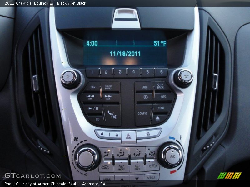 Black / Jet Black 2012 Chevrolet Equinox LS