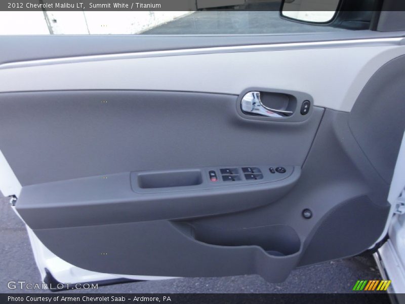 Summit White / Titanium 2012 Chevrolet Malibu LT