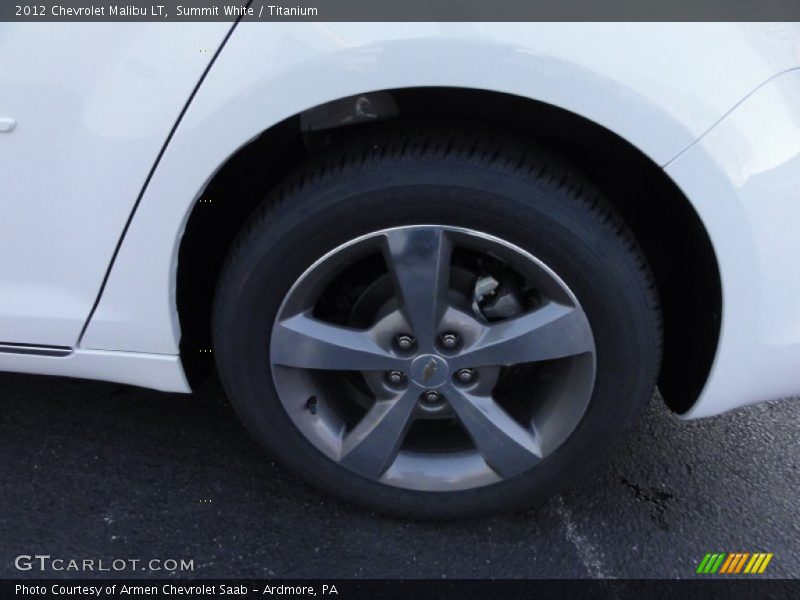 Summit White / Titanium 2012 Chevrolet Malibu LT