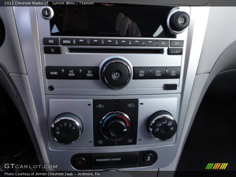 Summit White / Titanium 2012 Chevrolet Malibu LT