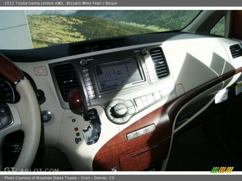 Blizzard White Pearl / Bisque 2012 Toyota Sienna Limited AWD