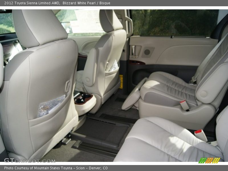 Blizzard White Pearl / Bisque 2012 Toyota Sienna Limited AWD