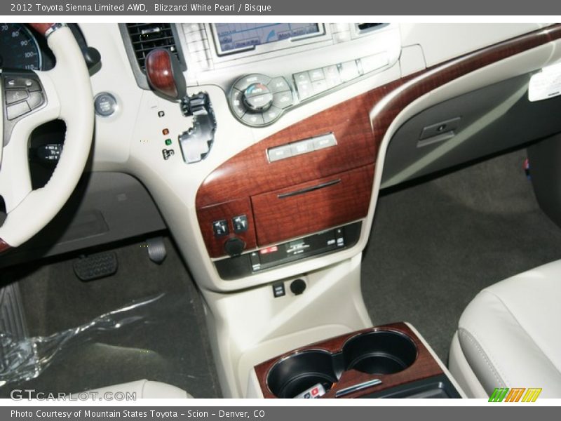 Blizzard White Pearl / Bisque 2012 Toyota Sienna Limited AWD