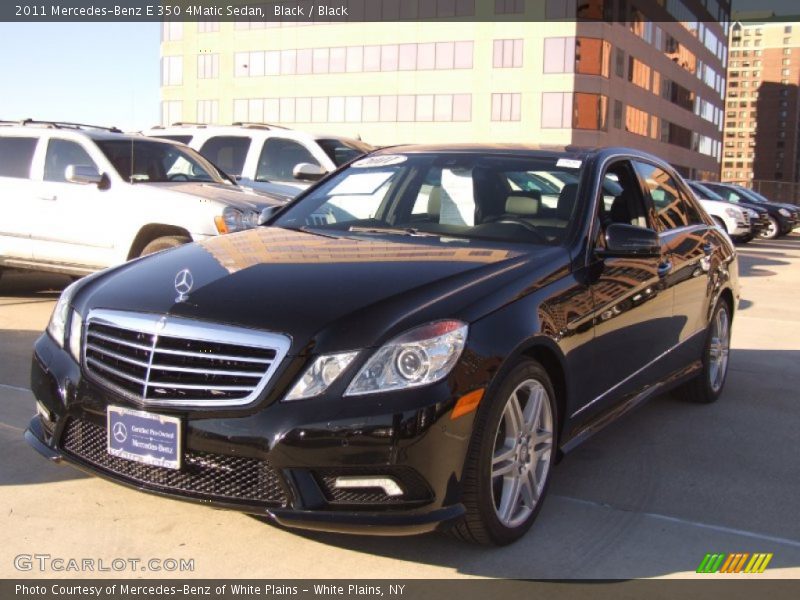 Black / Black 2011 Mercedes-Benz E 350 4Matic Sedan