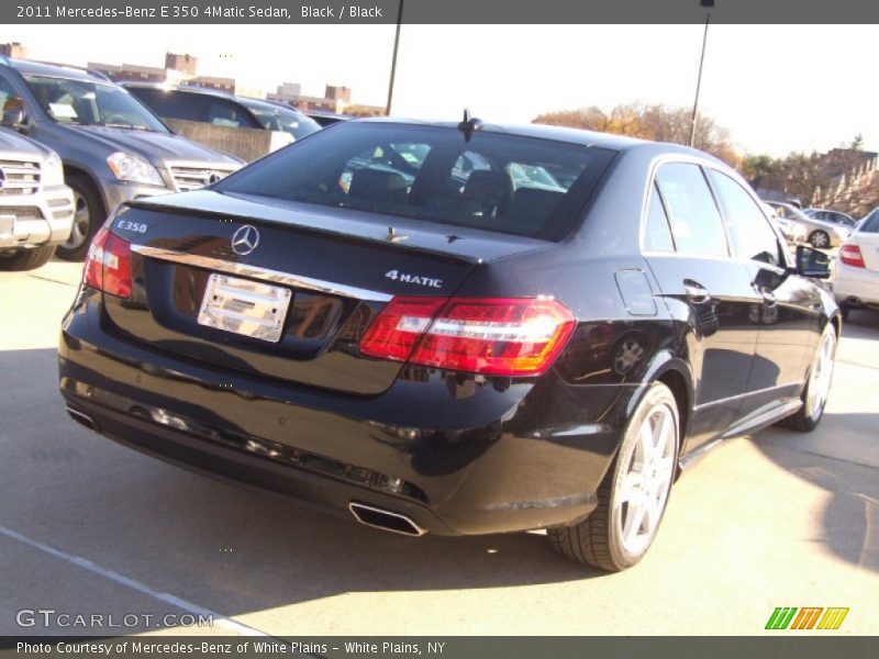 Black / Black 2011 Mercedes-Benz E 350 4Matic Sedan