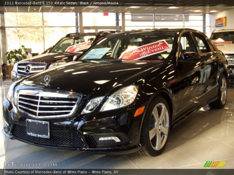 Black / Almond/Mocha 2011 Mercedes-Benz E 350 4Matic Sedan