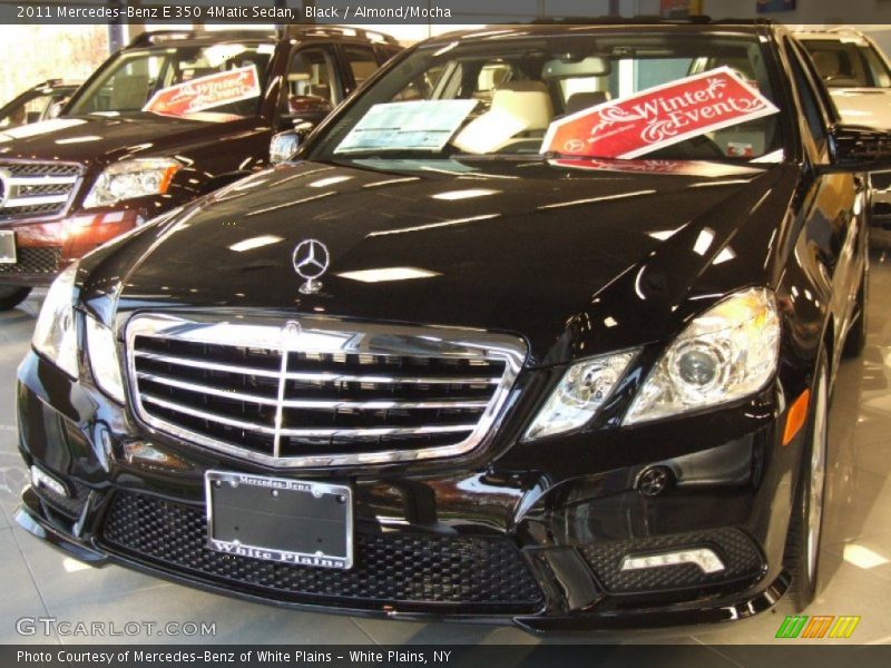 Black / Almond/Mocha 2011 Mercedes-Benz E 350 4Matic Sedan