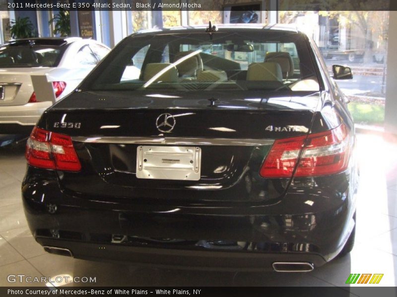 Black / Almond/Mocha 2011 Mercedes-Benz E 350 4Matic Sedan