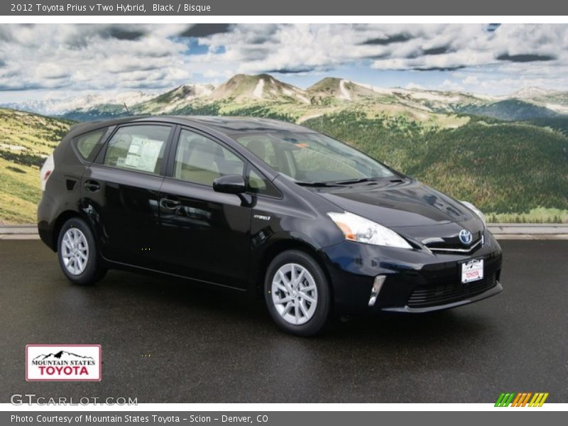 Black / Bisque 2012 Toyota Prius v Two Hybrid