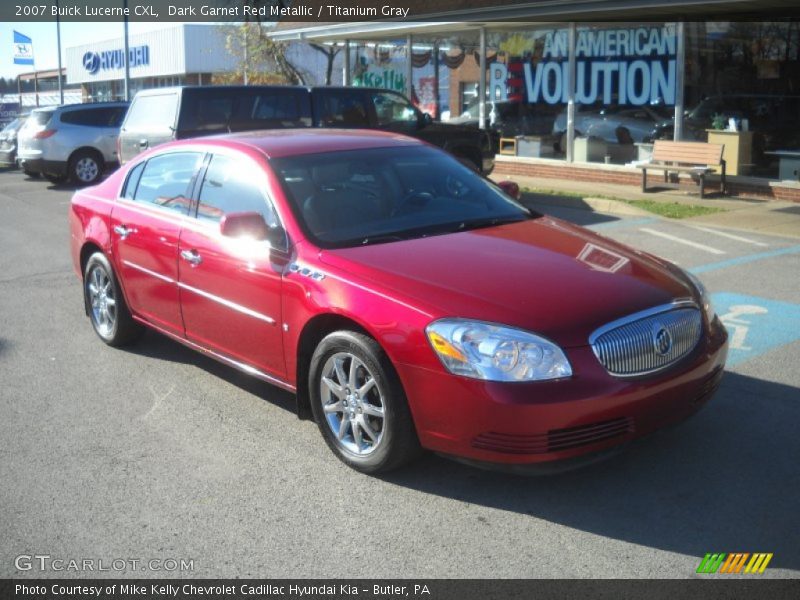 Dark Garnet Red Metallic / Titanium Gray 2007 Buick Lucerne CXL