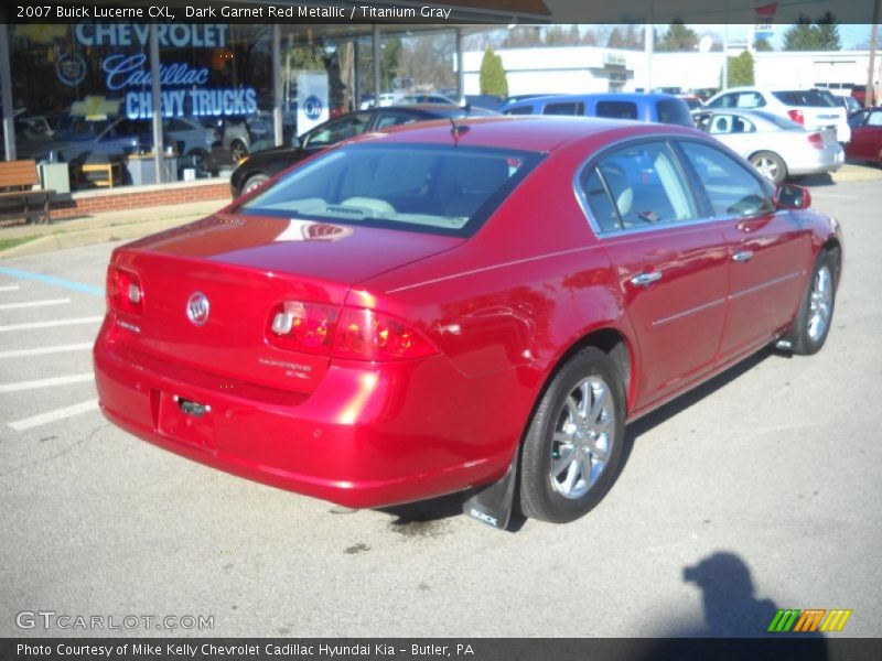 Dark Garnet Red Metallic / Titanium Gray 2007 Buick Lucerne CXL