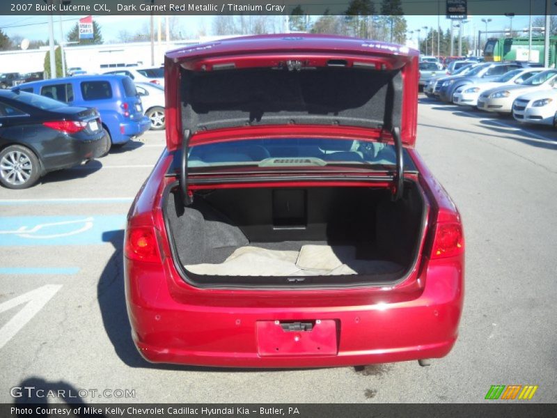 Dark Garnet Red Metallic / Titanium Gray 2007 Buick Lucerne CXL