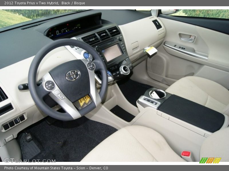 Black / Bisque 2012 Toyota Prius v Two Hybrid