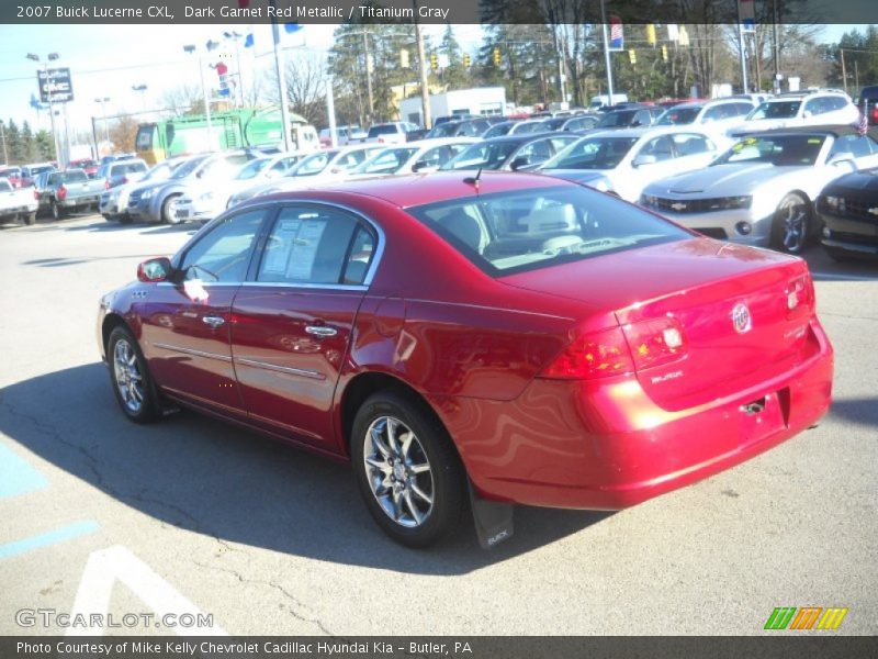 Dark Garnet Red Metallic / Titanium Gray 2007 Buick Lucerne CXL