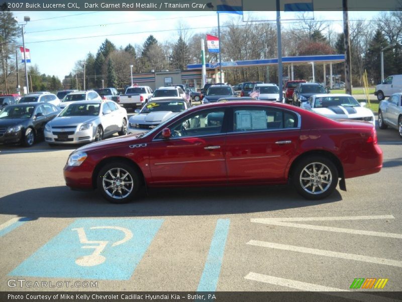 Dark Garnet Red Metallic / Titanium Gray 2007 Buick Lucerne CXL