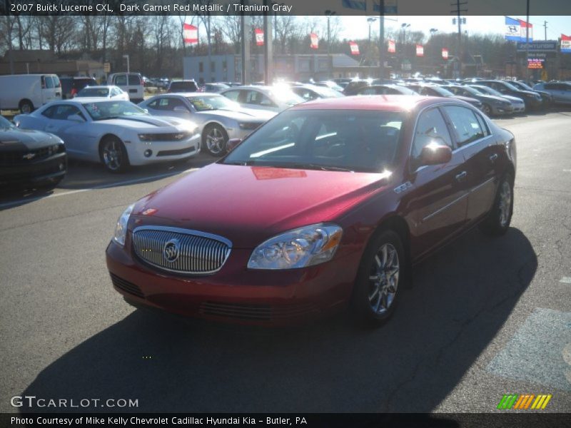 Dark Garnet Red Metallic / Titanium Gray 2007 Buick Lucerne CXL