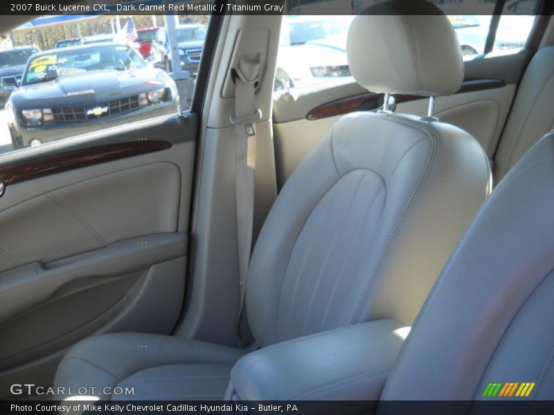 Dark Garnet Red Metallic / Titanium Gray 2007 Buick Lucerne CXL