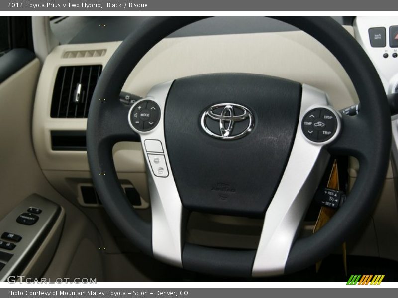 Black / Bisque 2012 Toyota Prius v Two Hybrid