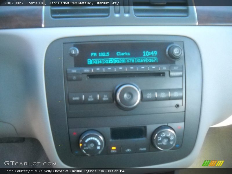 Dark Garnet Red Metallic / Titanium Gray 2007 Buick Lucerne CXL