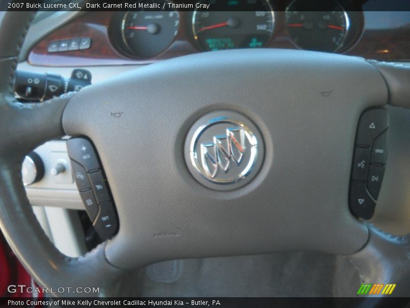 Dark Garnet Red Metallic / Titanium Gray 2007 Buick Lucerne CXL