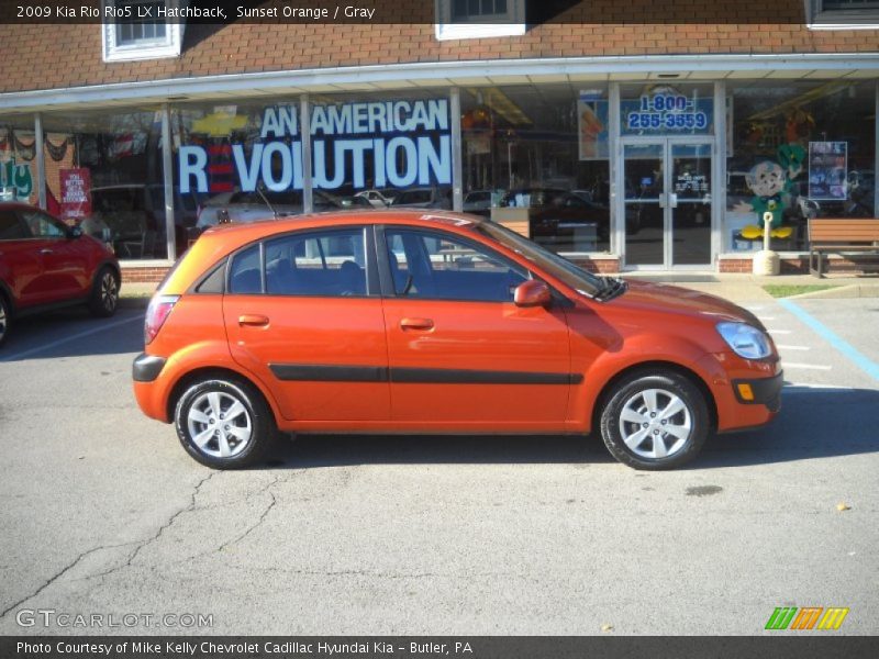 Sunset Orange / Gray 2009 Kia Rio Rio5 LX Hatchback