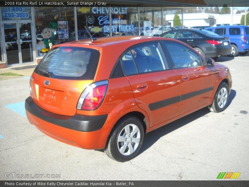 Sunset Orange / Gray 2009 Kia Rio Rio5 LX Hatchback