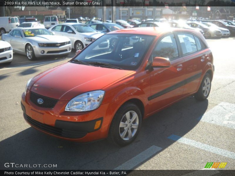 Sunset Orange / Gray 2009 Kia Rio Rio5 LX Hatchback