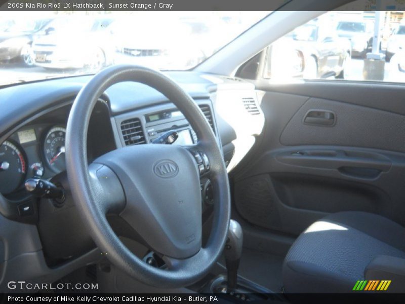 Sunset Orange / Gray 2009 Kia Rio Rio5 LX Hatchback
