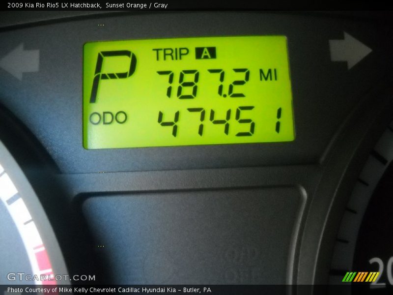 Sunset Orange / Gray 2009 Kia Rio Rio5 LX Hatchback