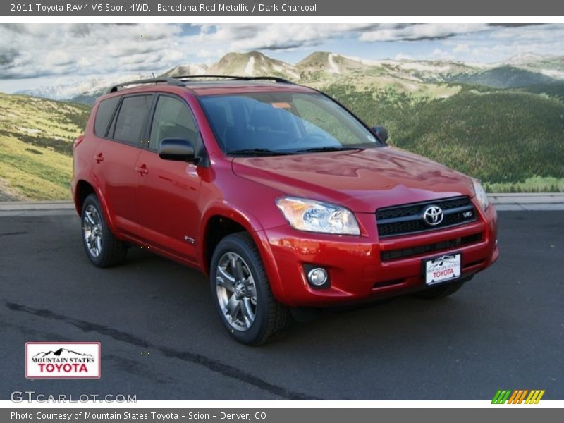 Barcelona Red Metallic / Dark Charcoal 2011 Toyota RAV4 V6 Sport 4WD
