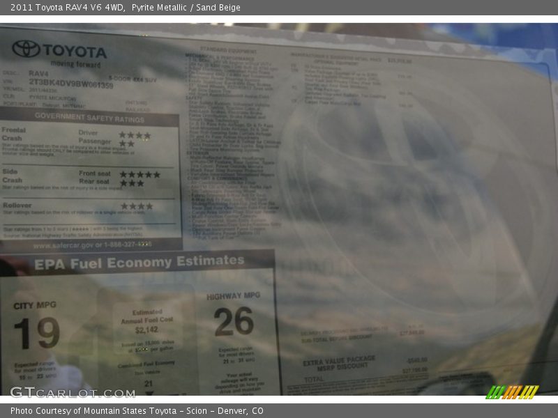 Pyrite Metallic / Sand Beige 2011 Toyota RAV4 V6 4WD