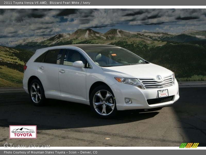 Blizzard Pearl White / Ivory 2011 Toyota Venza V6 AWD