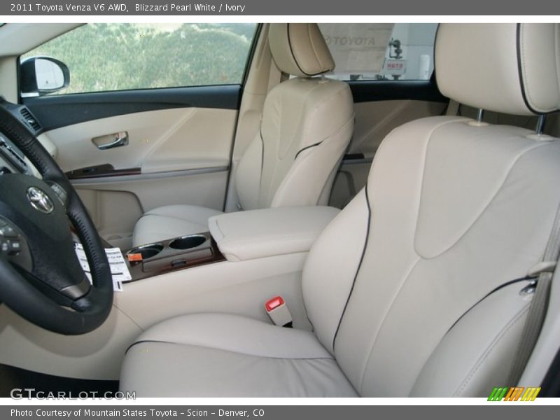 Blizzard Pearl White / Ivory 2011 Toyota Venza V6 AWD