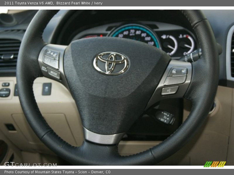 Blizzard Pearl White / Ivory 2011 Toyota Venza V6 AWD