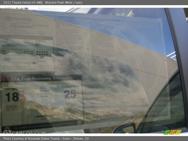 Blizzard Pearl White / Ivory 2011 Toyota Venza V6 AWD