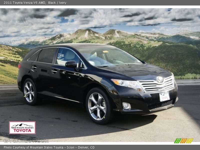 Black / Ivory 2011 Toyota Venza V6 AWD