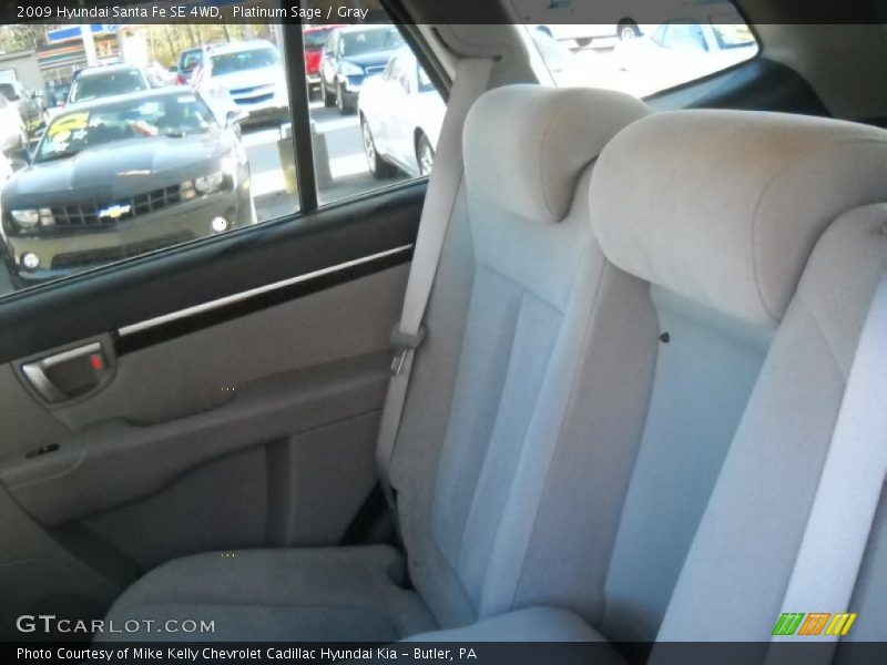 Platinum Sage / Gray 2009 Hyundai Santa Fe SE 4WD