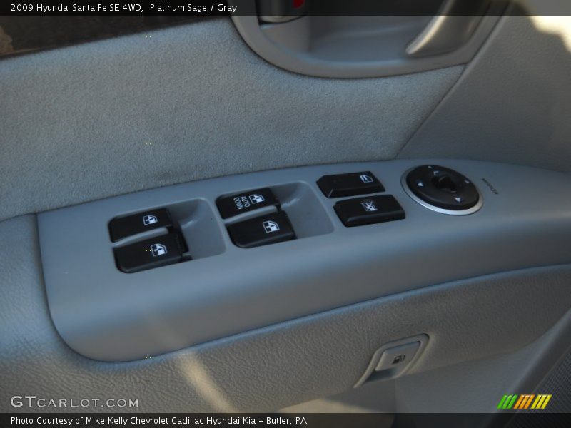 Platinum Sage / Gray 2009 Hyundai Santa Fe SE 4WD