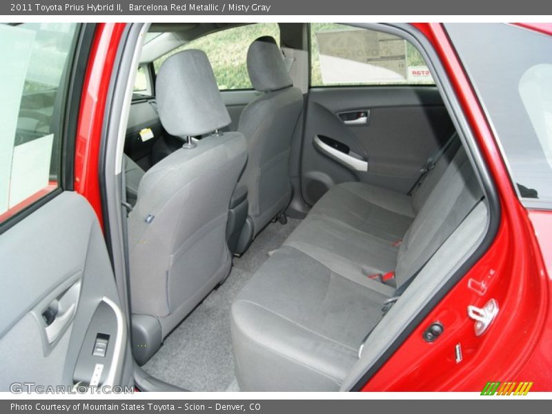 Barcelona Red Metallic / Misty Gray 2011 Toyota Prius Hybrid II