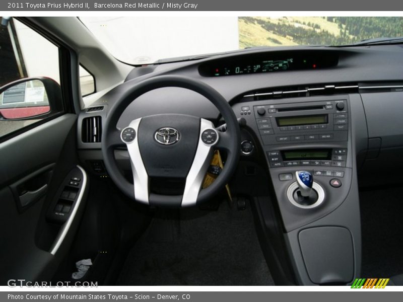 Barcelona Red Metallic / Misty Gray 2011 Toyota Prius Hybrid II