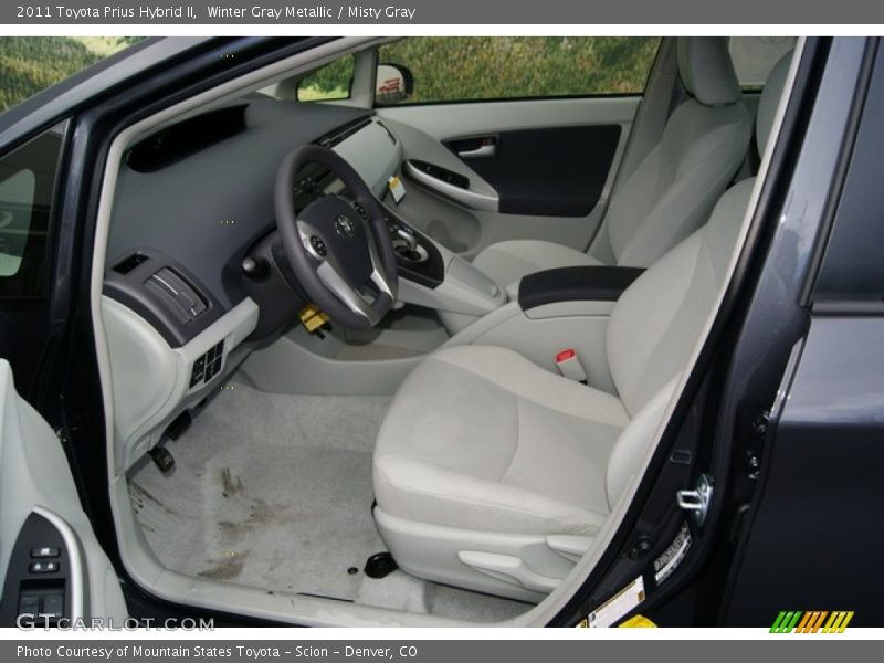Winter Gray Metallic / Misty Gray 2011 Toyota Prius Hybrid II